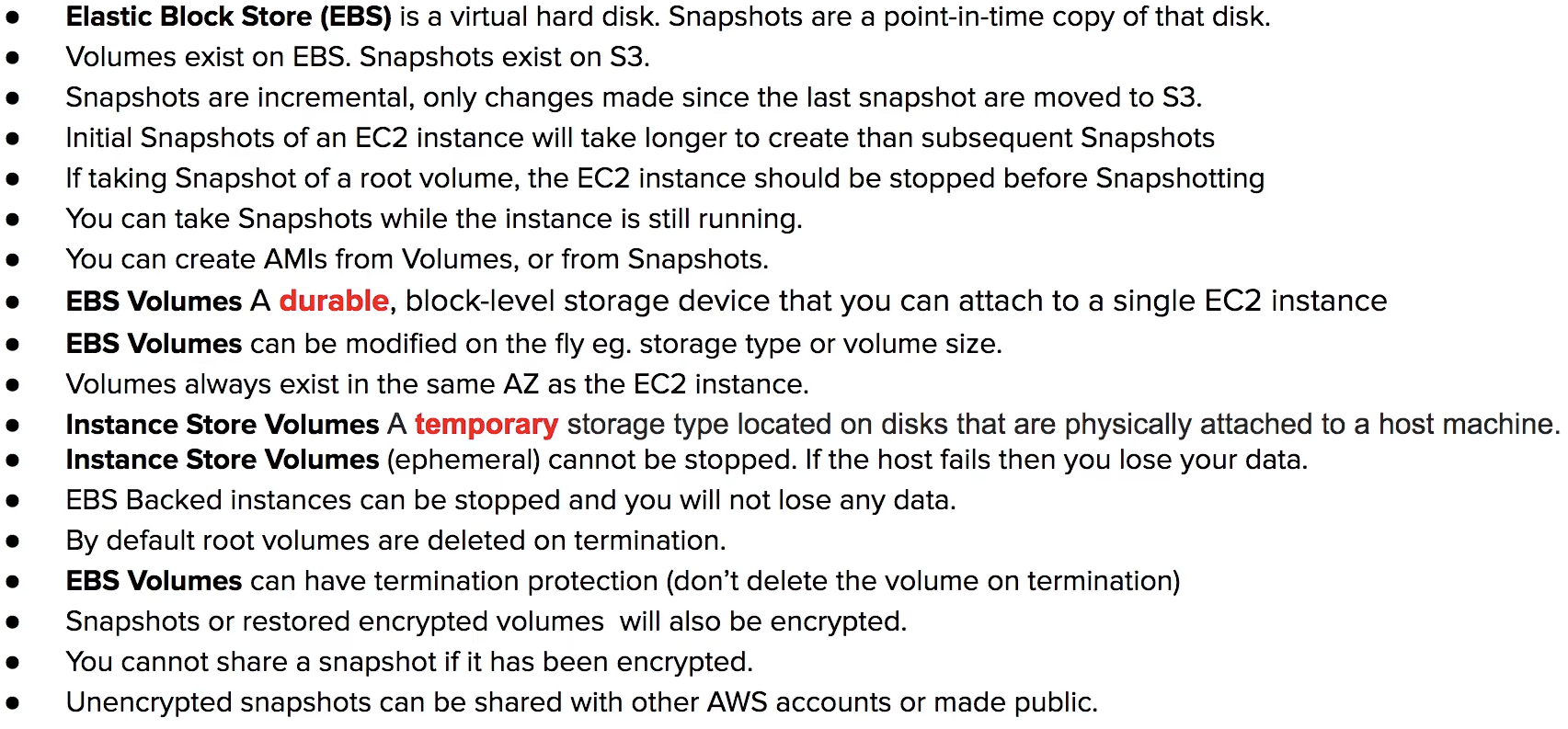 [AWS SAAC02 Study Note] Storage EFS, EBS, FSx, Instance Store